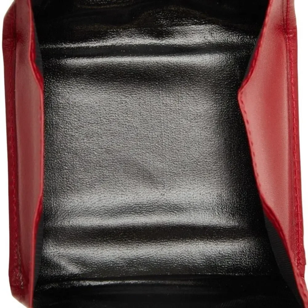 Salvatore Ferragamo Gancini Coin Case Red Gold Plated